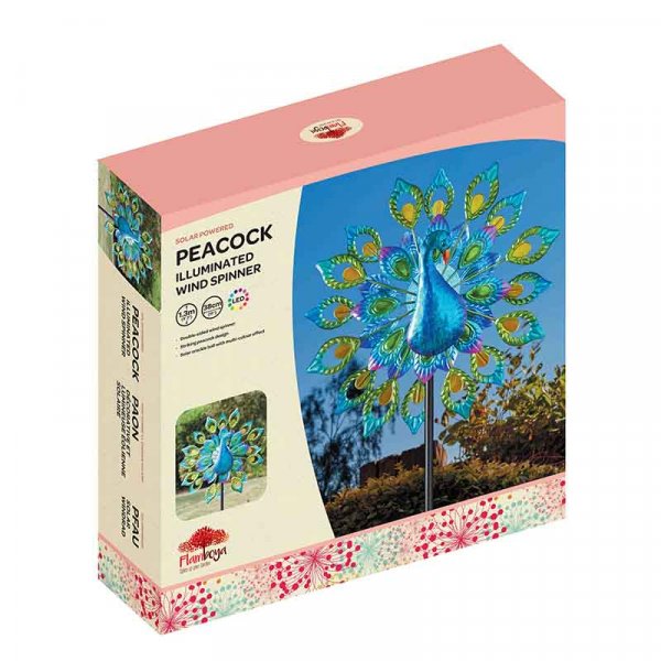Peacock Solar Wind Spinner 130cm 5030045