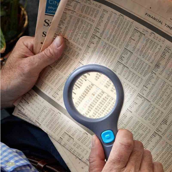 Magni-Light - Illuminated Magnifying Glass for Reading Small Print and Working on Intricate Projects