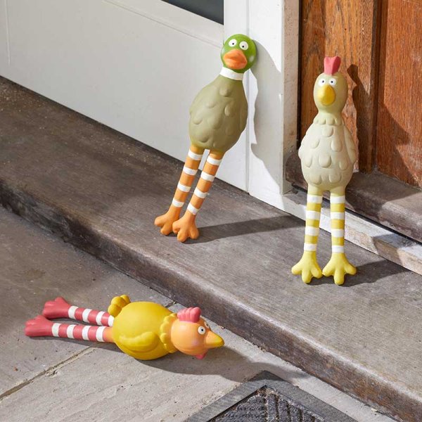 Dog Toy Chicken Set of 3 Duck Rooster Latex Squawker 8004266 (26 x 7 x 8cm)