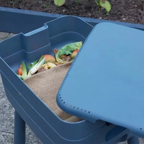 Compost Bin Garden Wormery 3 Tray Outdoor Food Waste Organic Recycling 6512019