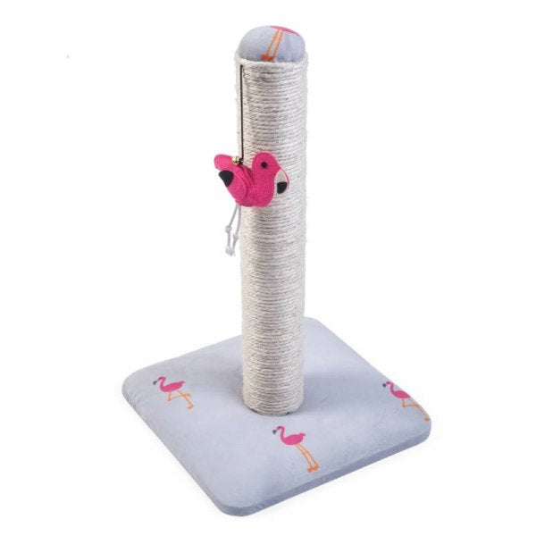 Cat Scratching Post Flamingo Pet Scratcher 52cm Kitten Activity Tower