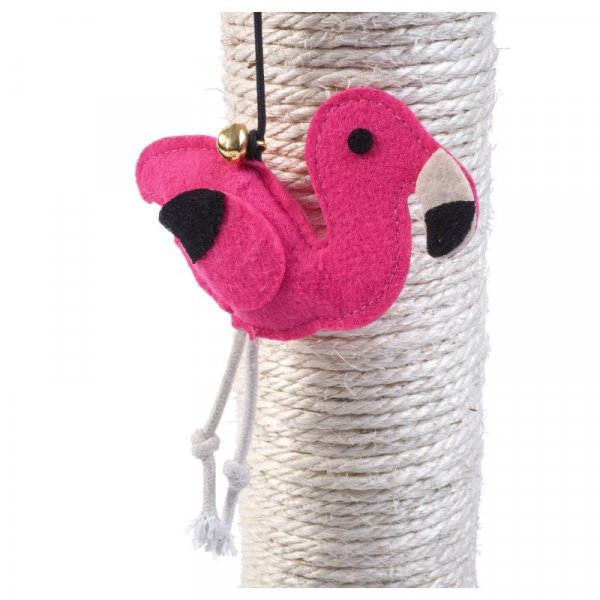 Cat Scratching Post Flamingo Pet Scratcher 52cm Kitten Activity Tower