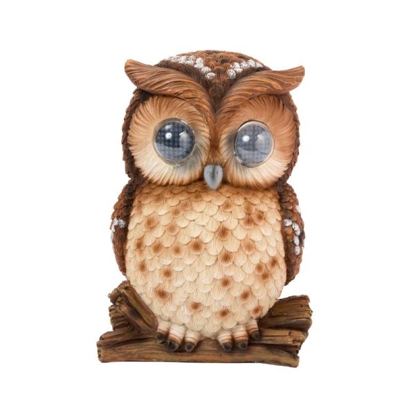 Blinkin' Owl Solar Powered LED Garden Decoration